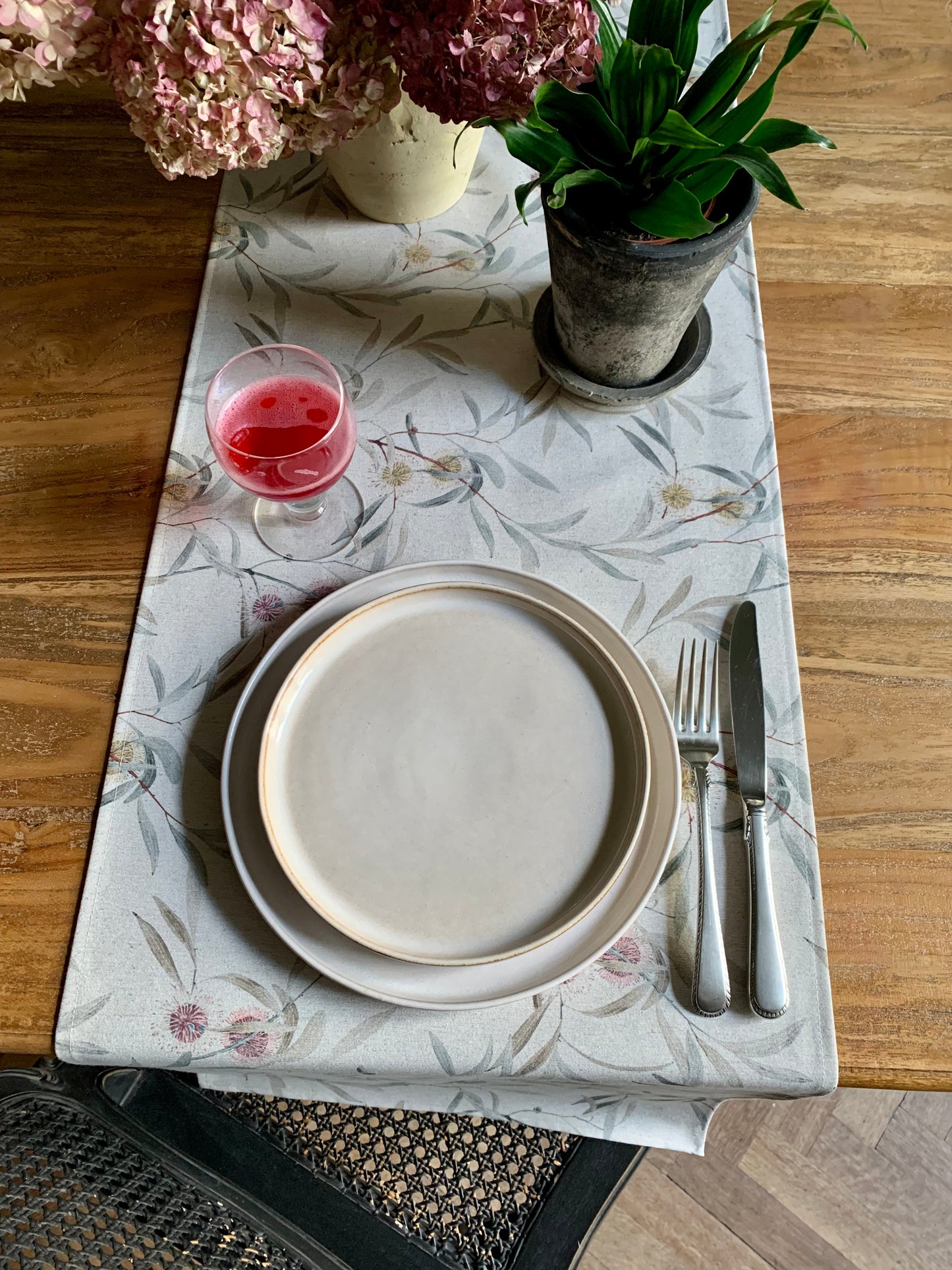 Table Runner, Recycled Cotton, Printed | Pipo Fresno