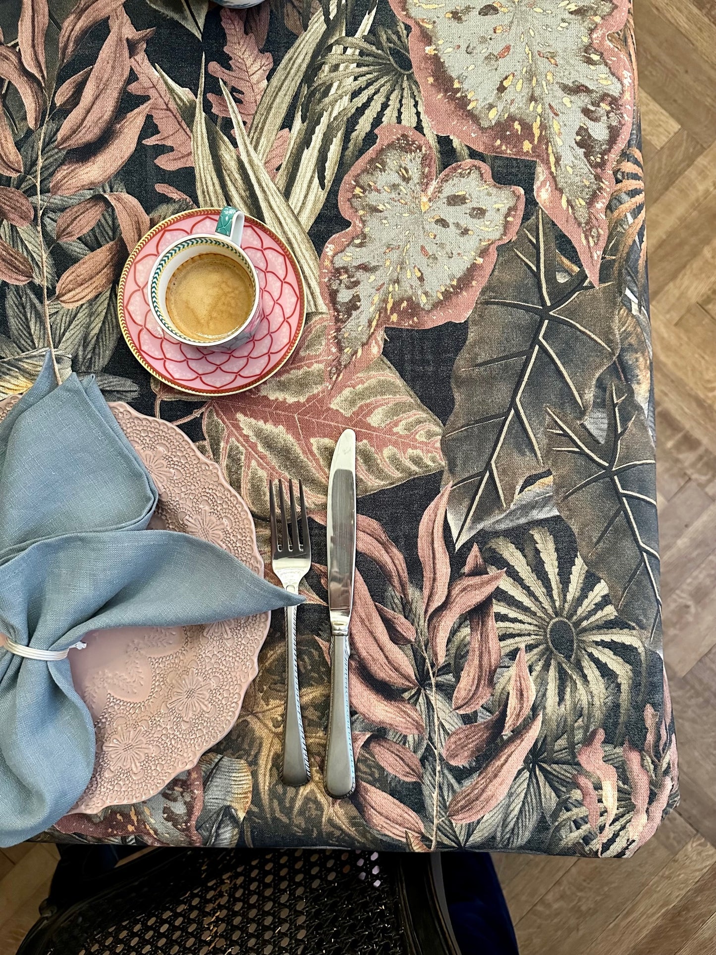 Tablecloth Rectangular, Cotton, Printed | Night Jungle