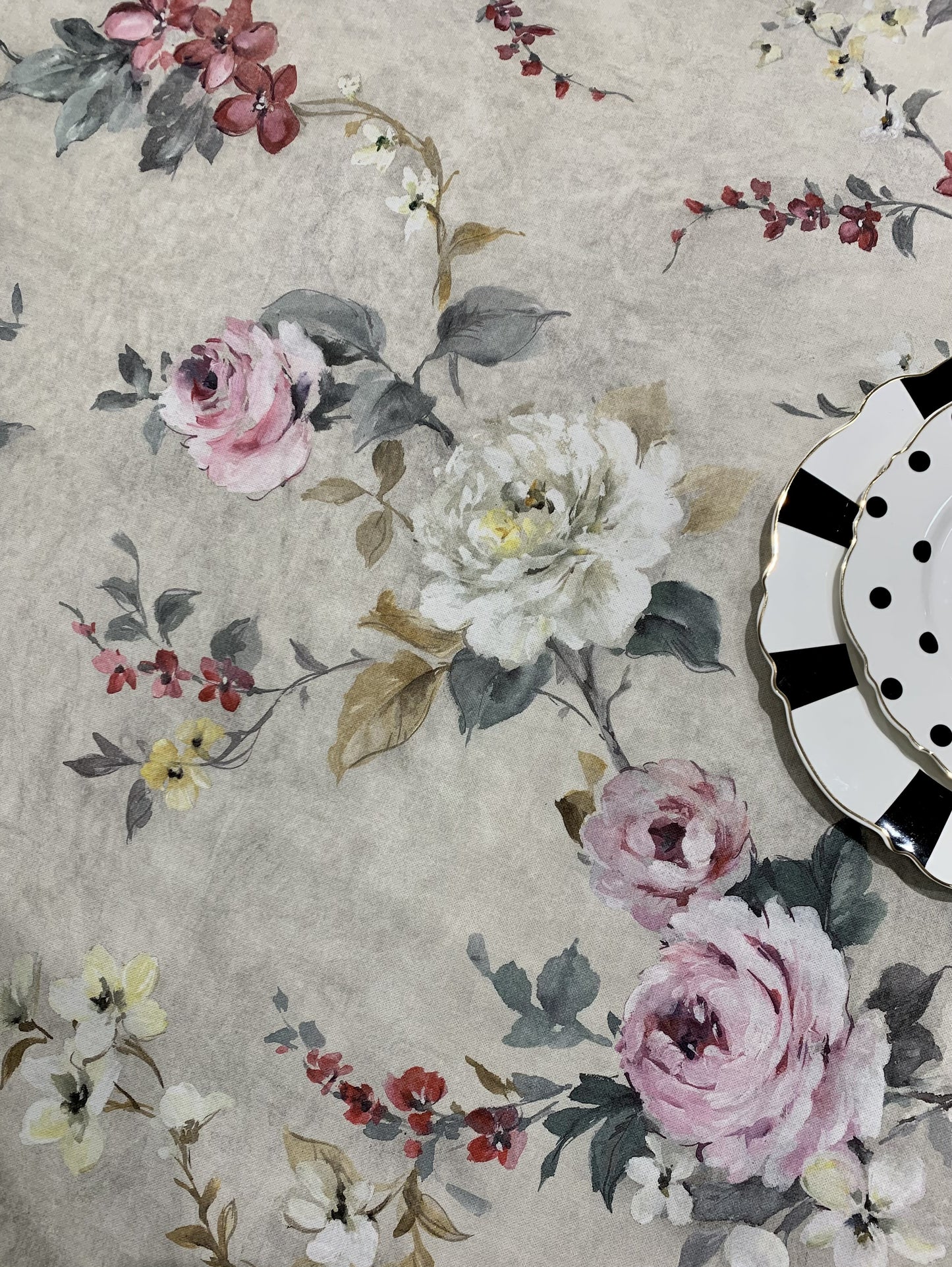 Rectangular Tablecloth, 100% Organic Cotton, Printed | Lexington